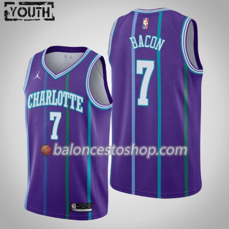 Camiseta Niños NBA Charlotte Hornets Dwayne Bacon 7 2019-20 Jordan Brand Hardwood Classics Swingman